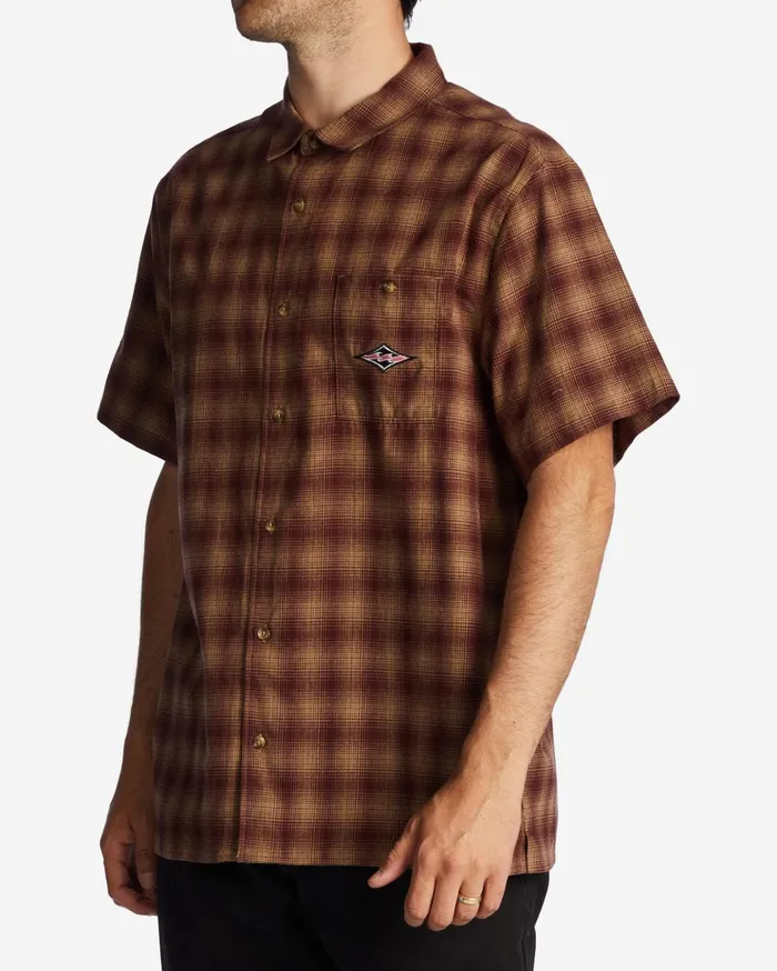 Billabong Daybreak Short Sleeve Shirt Port Men Shirts Billabong Daybreak Short Sleeve Shirt Port Men Shirts