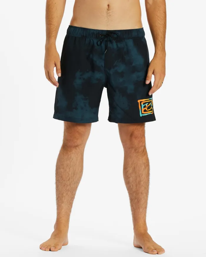 Billabong DBah Layback Boardshorts 17quot Black Men Elastic Waist Boardshorts Billabong DBah Layback Boardshorts 17quot Black Men Elastic Waist Boardshorts