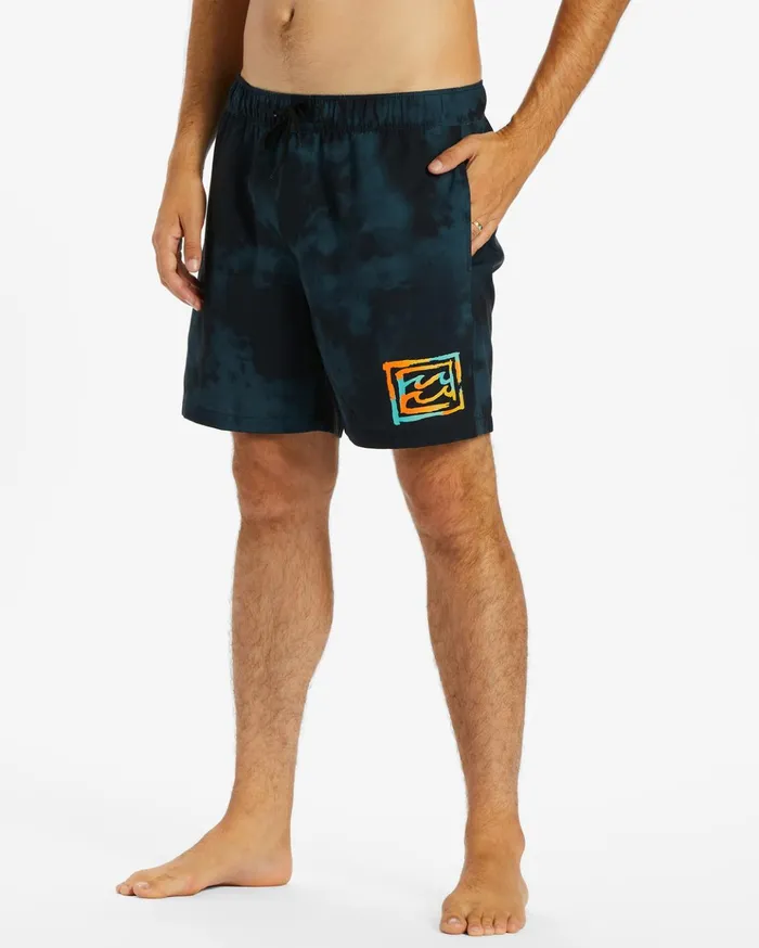 Billabong DBah Layback Boardshorts 17quot Black Men Elastic Waist Boardshorts Billabong DBah Layback Boardshorts 17quot Black Men Elastic Waist Boardshorts