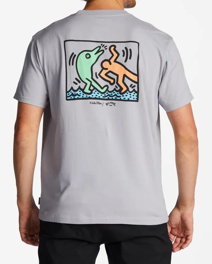 Billabong Dolphin Dance TShirt Grey Violet Men TShirts Billabong Dolphin Dance TShirt Grey Violet Men TShirts