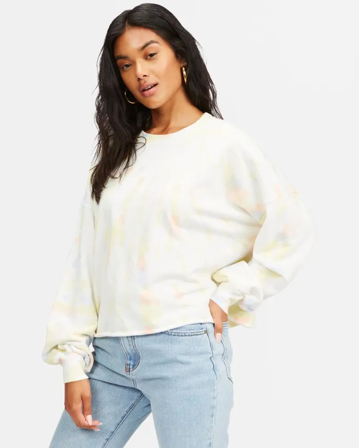 Billabong Dreamy Hues Crewneck Sweatshirt Multi Women Hoodies and Fleece Billabong Dreamy Hues Crewneck Sweatshirt Multi Women Hoodies and Fleece