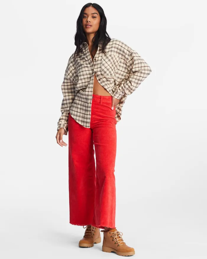 Billabong Easy Breezy Long Sleeve ButtonUp Shirt Antique White Women Tops Billabong Easy Breezy Long Sleeve ButtonUp Shirt Antique White Women Tops