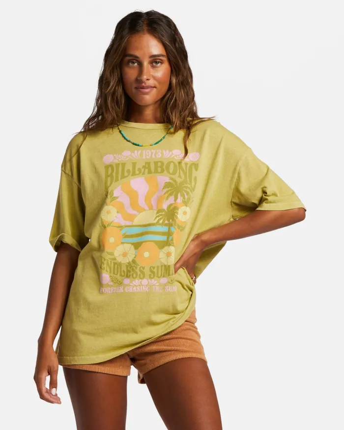 Billabong Endless Summer TShirt Seaweed Women Graphic Tees and Tanks