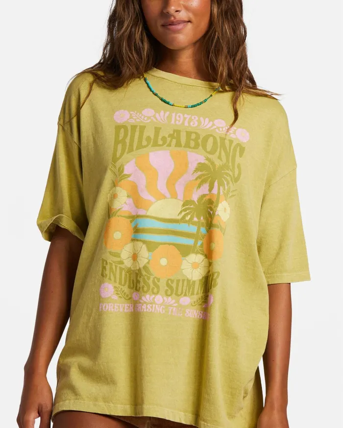 Billabong Endless Summer TShirt Seaweed Women Graphic Tees and Tanks Billabong Endless Summer TShirt Seaweed Women Graphic Tees and Tanks