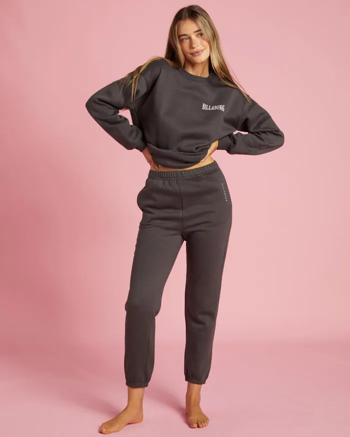 Billabong Endless Vibe HighWaisted Sweatpants Off Black Women Pants