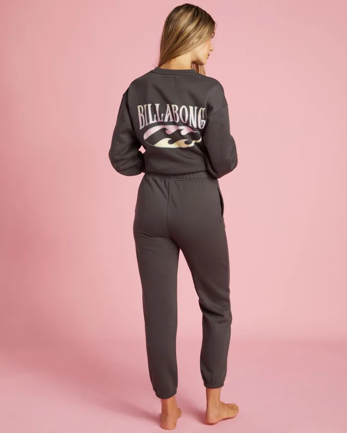 Billabong Endless Vibe HighWaisted Sweatpants Off Black Women Pants Billabong Endless Vibe HighWaisted Sweatpants Off Black Women Pants