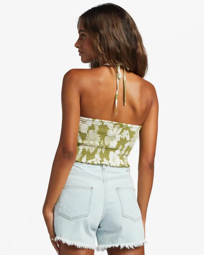 Billabong Feels Like Summer Tank Top Seaweed Women Tops Billabong Feels Like Summer Tank Top Seaweed Women Tops