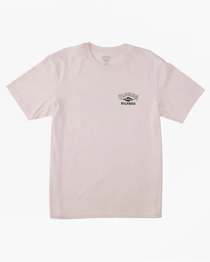 Billabong Florida Arch TShirt Pink Haze Men TShirts Billabong Florida Arch TShirt Pink Haze Men TShirts