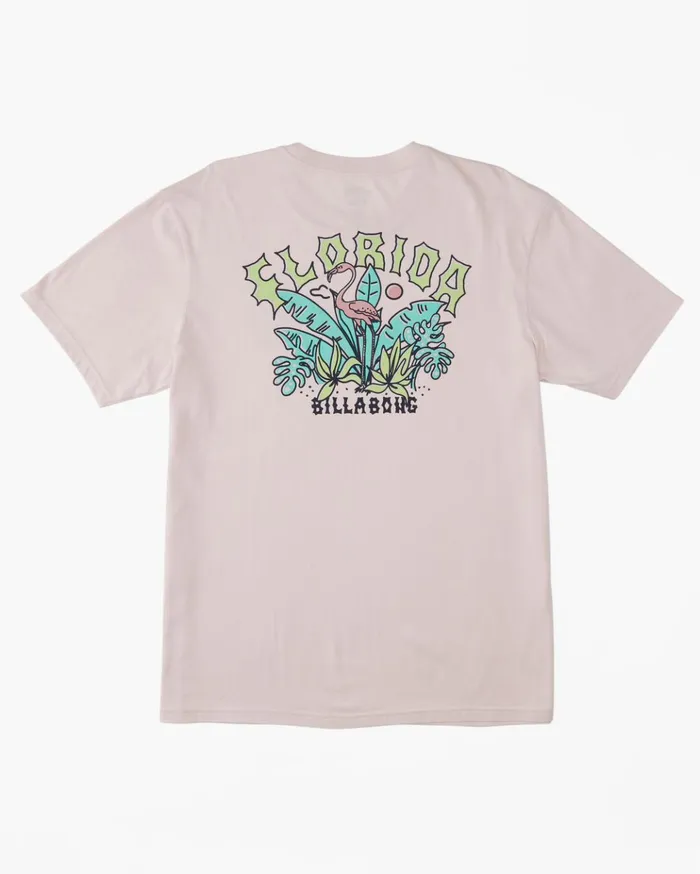 Billabong Florida Arch TShirt Pink Haze Men TShirts Billabong Florida Arch TShirt Pink Haze Men TShirts