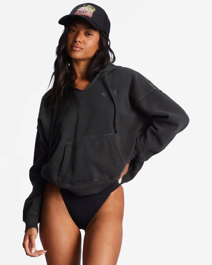 Billabong Forever Saturday Hoodie Black Sands Women Essentials