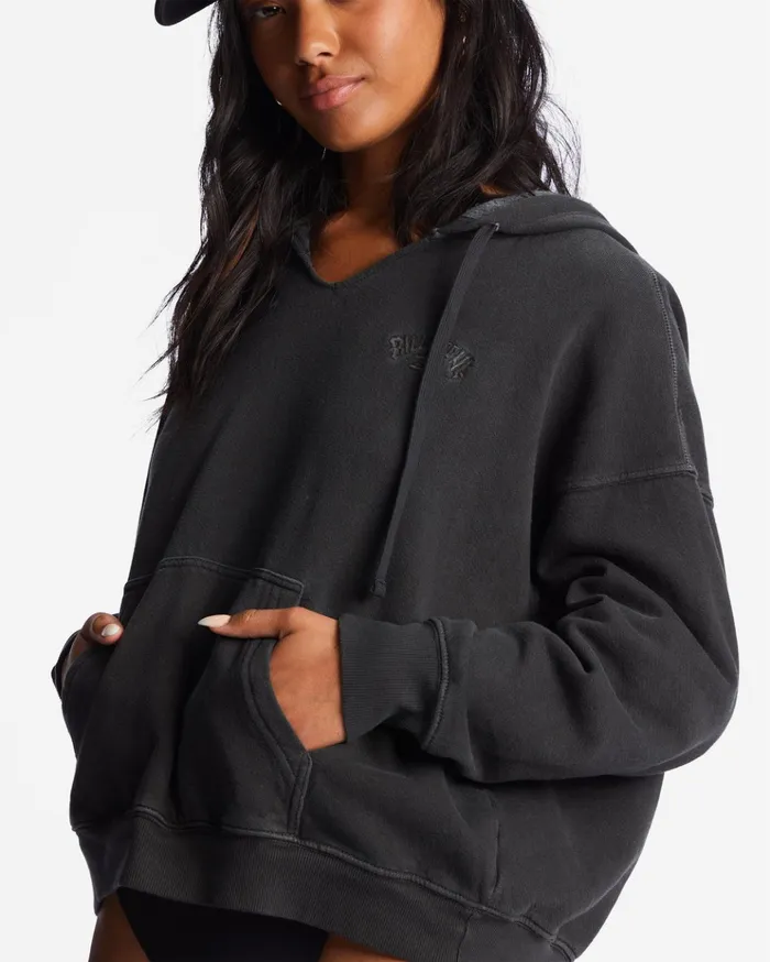 Billabong Forever Saturday Hoodie Black Sands Women Essentials Billabong Forever Saturday Hoodie Black Sands Women Essentials