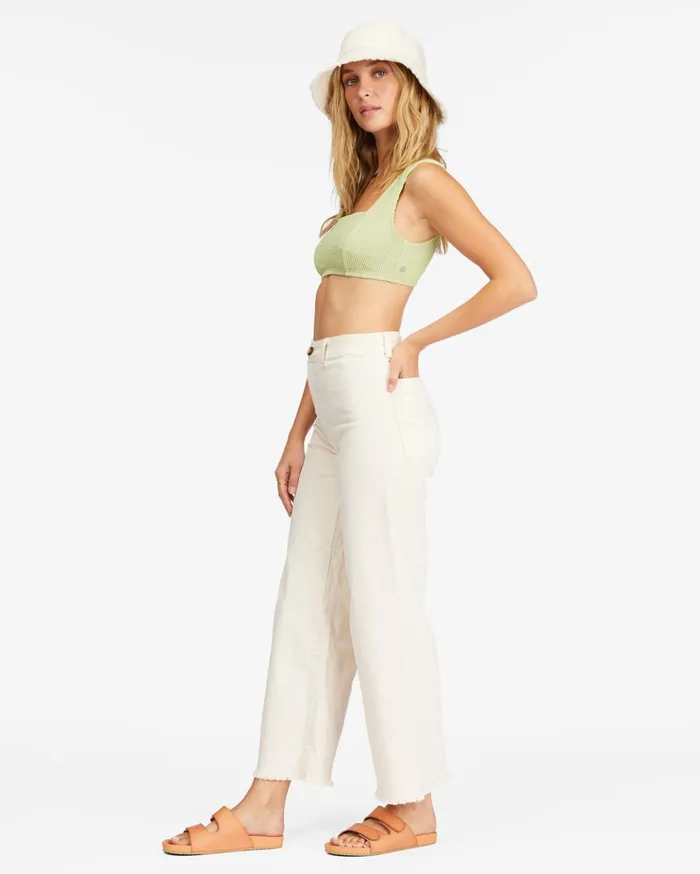 Billabong Free Fall HighWaist Pants Antique White Women Pants Billabong Free Fall HighWaist Pants Antique White Women Pants