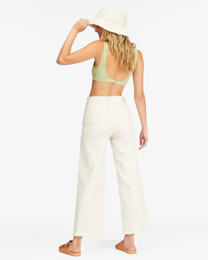 Billabong Free Fall HighWaist Pants Antique White Women Pants Billabong Free Fall HighWaist Pants Antique White Women Pants