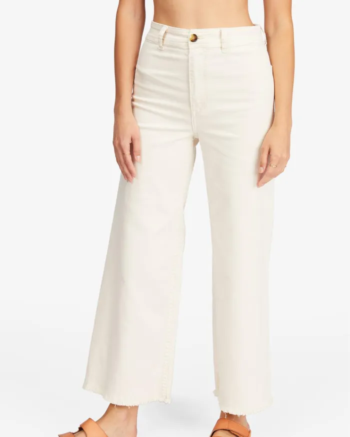 Billabong Free Fall HighWaist Pants Antique White Women Pants Billabong Free Fall HighWaist Pants Antique White Women Pants