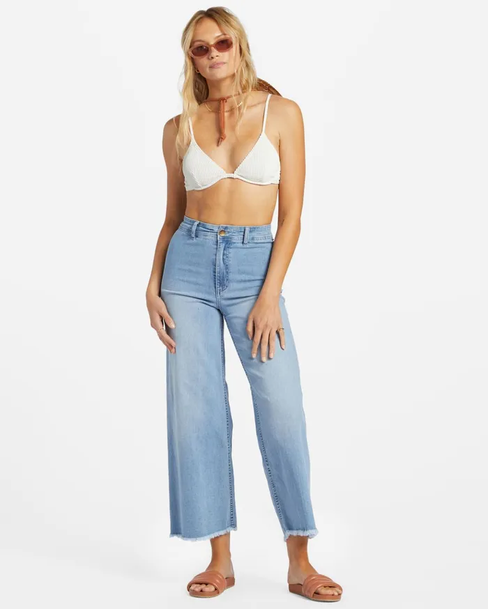 Billabong Free Fall Indigo WideLeg Jeans Surf Spray Women Denim Billabong Free Fall Indigo WideLeg Jeans Surf Spray Women Denim