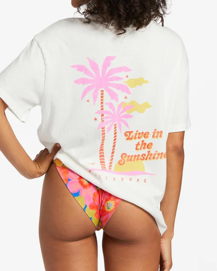 Billabong Fun In The Sun Oversized TShirt Salt Crystal Women Graphic Tees and Tanks Billabong Fun In The Sun Oversized TShirt Salt Crystal Women Graphic Tees and Tanks