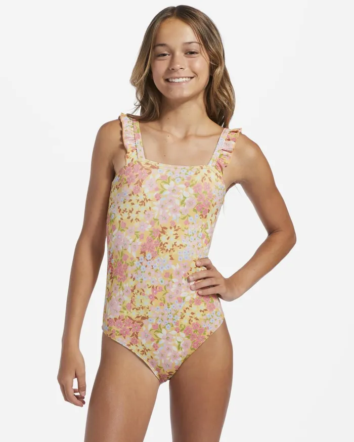 Billabong Girl039s 416 Spring Daydream OnePiece Swimsuit Golden Peach Kids Girls039 Swimwear Billabong Girl039s 416 Spring Daydream OnePiece Swimsuit Golden Peach Kids Girls039 Swimwear