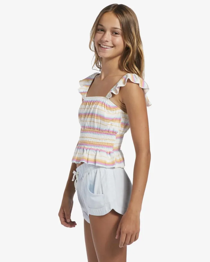 Billabong Girl039s 416 Springtime Dreams Smocked Strappy Top Happy Pink Kids Girls039 Tops and Tees Billabong Girl039s 416 Springtime Dreams Smocked Strappy Top Happy Pink Kids Girls039 Tops and Tees