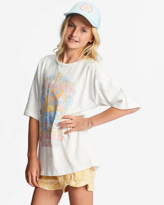 Billabong Girl039s 416 Sunshine Dreams Oversized TShirt Salt Crystal Kids Girls039 Tops and Tees Billabong Girl039s 416 Sunshine Dreams Oversized TShirt Salt Crystal Kids Girls039 Tops and Tees