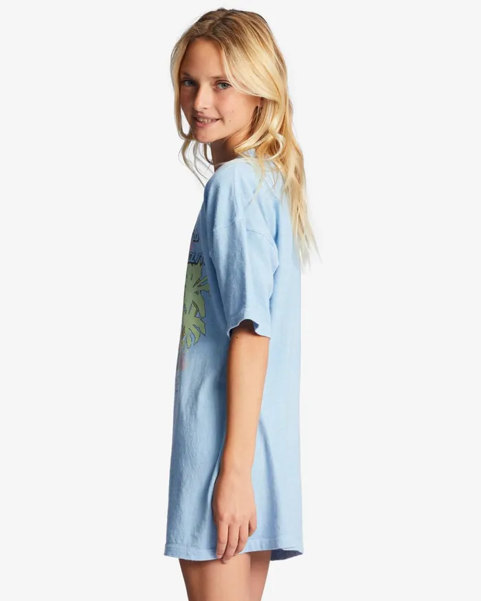 Billabong Girl039s 416 True Boy TShirt Dress Songbird Blue Kids Girls039 Dresses and Rompers Billabong Girl039s 416 True Boy TShirt Dress Songbird Blue Kids Girls039 Dresses and Rompers