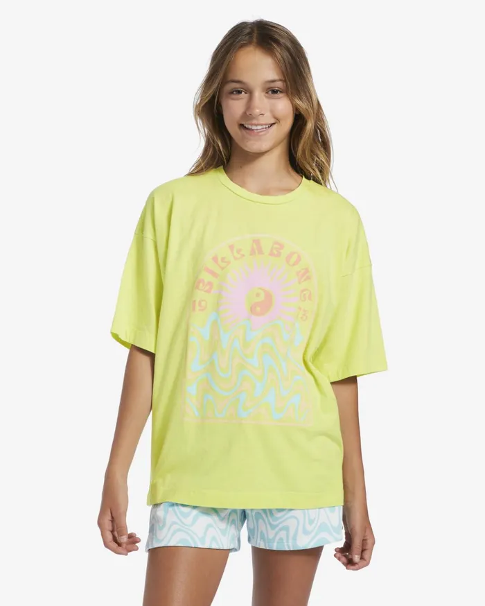 Billabong Girl039s Lost At Sea Oversized TShirt Light Lime Kids Girls039 Tops and Tees Billabong Girl039s Lost At Sea Oversized TShirt Light Lime Kids Girls039 Tops and Tees