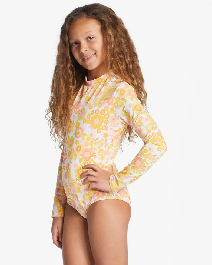 Billabong Girl039s Wildflower Long Sleeve OnePiece UPF 50 Rashguard Multi Kids Girls039 Swimwear Billabong Girl039s Wildflower Long Sleeve OnePiece UPF 50 Rashguard Multi Kids Girls039 Swimwear