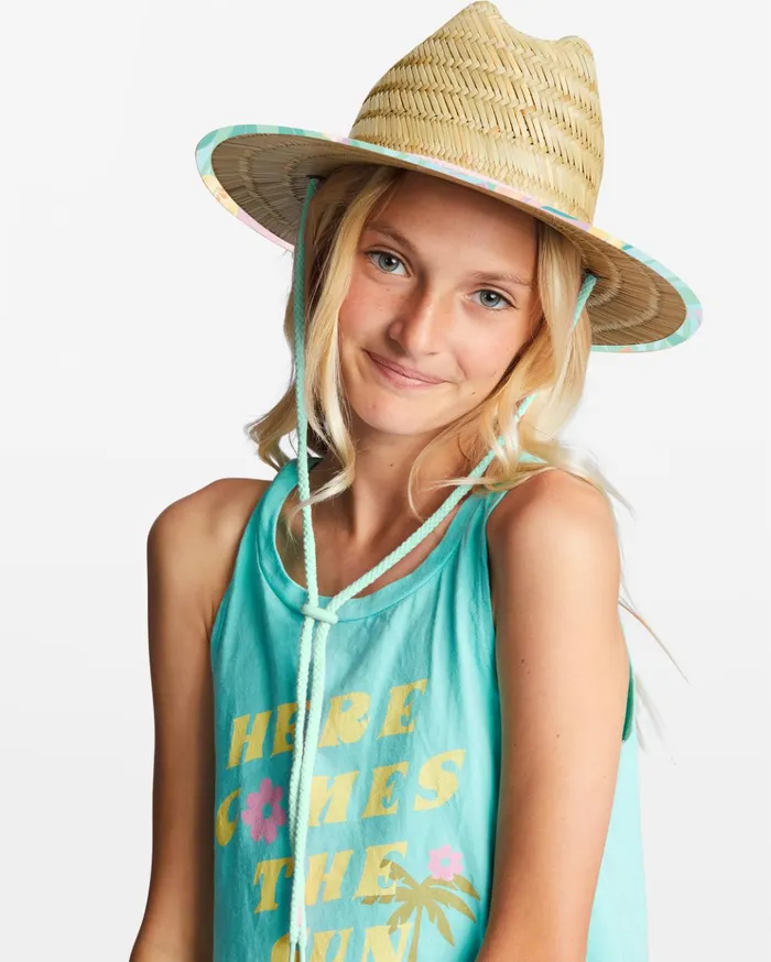 Billabong Girls039 Beach Dayz Lifeguard Hat Light Lagoon Kids Girls039 Hats