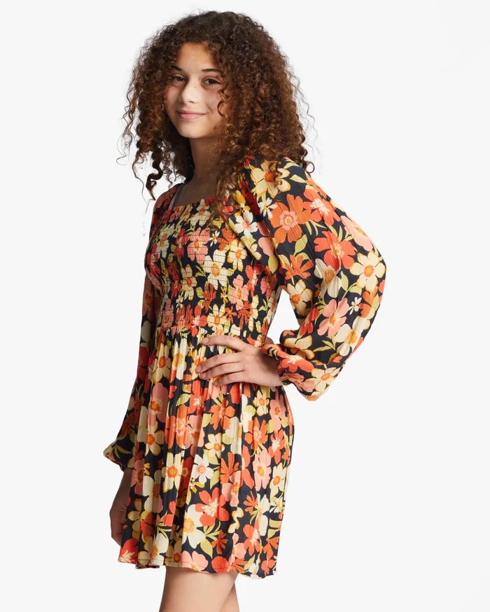 Billabong Girls039 Fall Is Here Long Sleeve Mini Dress Black Multi Kids Girls039 Dresses and Rompers Billabong Girls039 Fall Is Here Long Sleeve Mini Dress Black Multi Kids Girls039 Dresses and Rompers