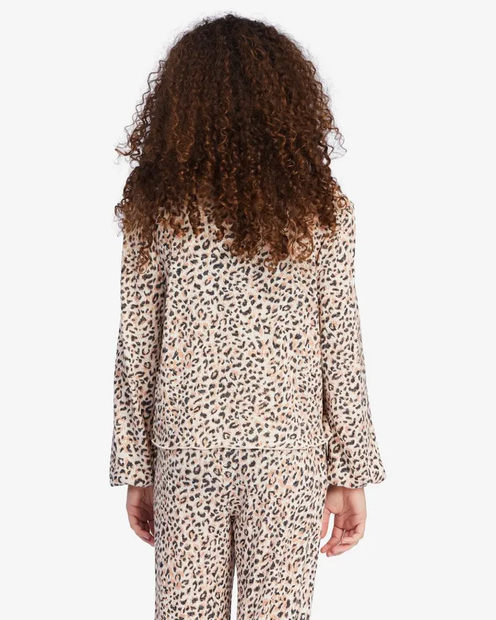 Billabong Girls039 Happy Henley Long Sleeve Top Animal Kids Girls039 Tops and Tees Billabong Girls039 Happy Henley Long Sleeve Top Animal Kids Girls039 Tops and Tees