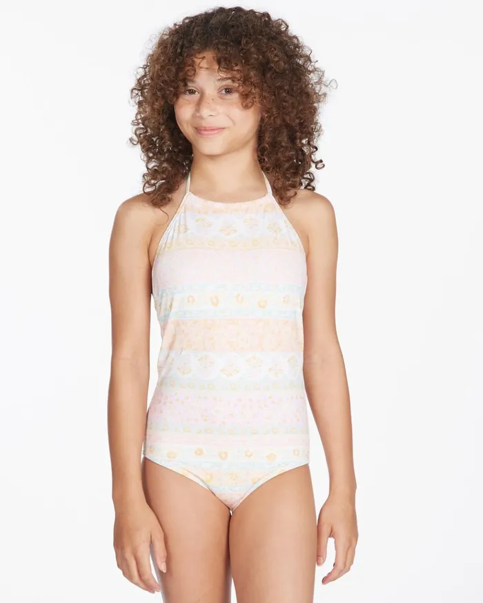 Billabong Girls039 Layered With Love OnePiece Swim Multi Kids Girls039 Swimwear Billabong Girls039 Layered With Love OnePiece Swim Multi Kids Girls039 Swimwear