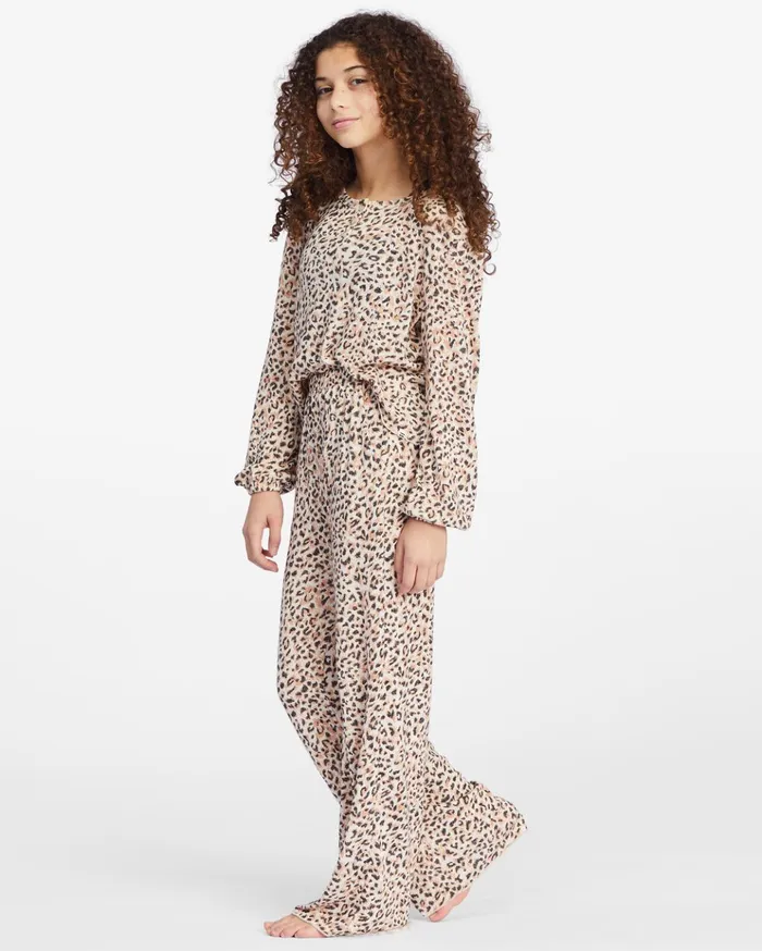 Billabong Girls039 Wide Eyes Knit Pants Animal Kids Girls039 Pants Billabong Girls039 Wide Eyes Knit Pants Animal Kids Girls039 Pants