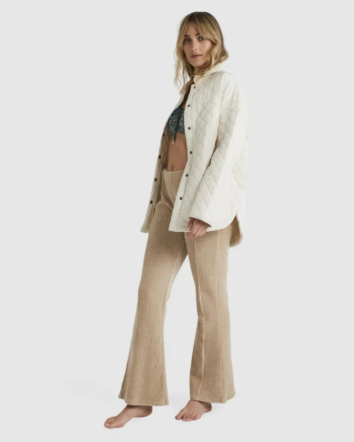 Billabong Good Day Flared Pants Feather Grey Women Matching Sets Billabong Good Day Flared Pants Feather Grey Women Matching Sets