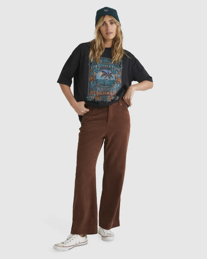 Billabong Groove On Corduroy Pants Dark Choc Women Pants Billabong Groove On Corduroy Pants Dark Choc Women Pants