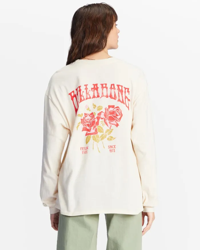 Billabong Handle With Care Long Sleeve Graphic Boyfriend TShirt Antique White Women Graphic Tees and Tanks Billabong Handle With Care Long Sleeve Graphic Boyfriend TShirt Antique White Women Graphic Tees and Tanks