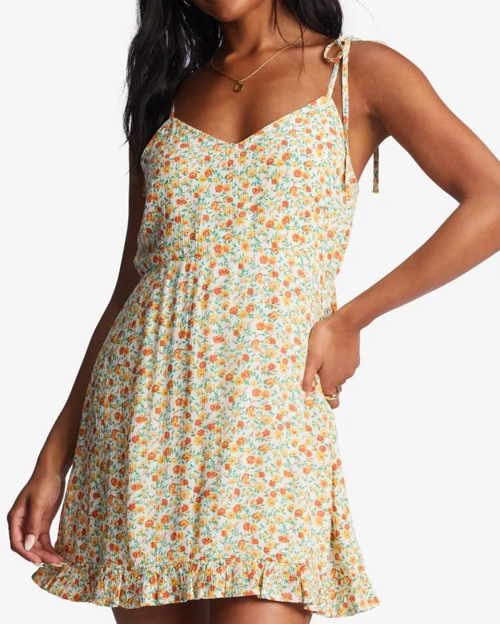 Billabong Heart Breaker Strappy Dress Salt Crystal Women Dresses Billabong Heart Breaker Strappy Dress Salt Crystal Women Dresses