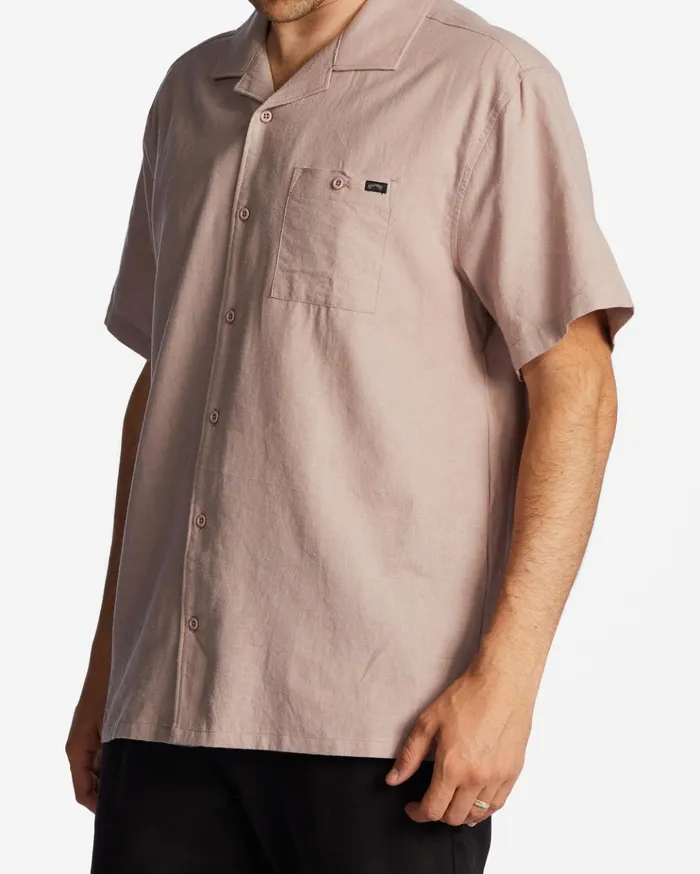 Billabong Hemp Vacay Short Sleeve Shirt Dusty Lilac Men Shirts Billabong Hemp Vacay Short Sleeve Shirt Dusty Lilac Men Shirts