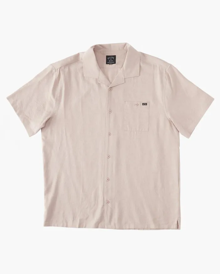 Billabong Hemp Vacay Short Sleeve Shirt Dusty Lilac Men Shirts Billabong Hemp Vacay Short Sleeve Shirt Dusty Lilac Men Shirts