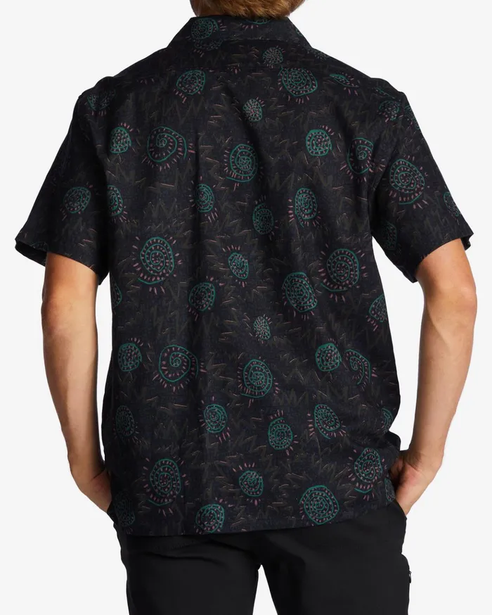 Billabong Hemp Vacay Short Sleeve Shirt Raven Men Shirts Billabong Hemp Vacay Short Sleeve Shirt Raven Men Shirts