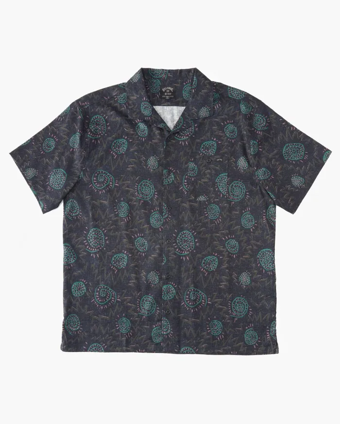 Billabong Hemp Vacay Short Sleeve Shirt Raven Men Shirts Billabong Hemp Vacay Short Sleeve Shirt Raven Men Shirts