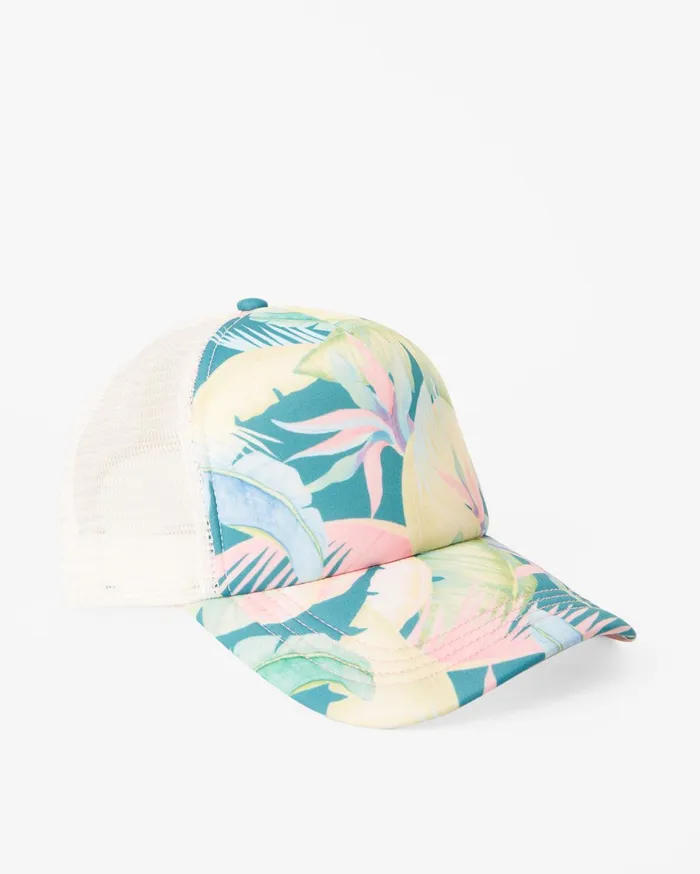 Billabong Heritage Mashup Trucker Hat Marine Green Women Hats and Beanies Billabong Heritage Mashup Trucker Hat Marine Green Women Hats and Beanies