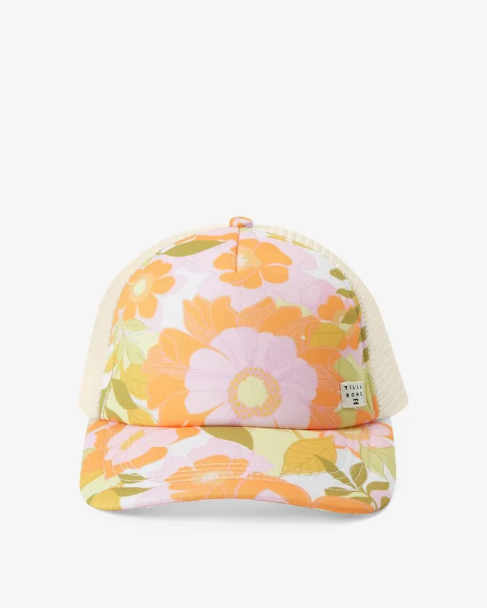 Billabong Heritage Mashup Trucker Hat Orange Peel Women Hats and Beanies Billabong Heritage Mashup Trucker Hat Orange Peel Women Hats and Beanies