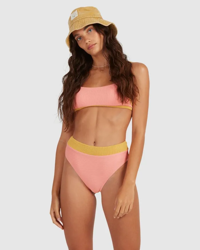 Billabong Hi Life Hi Maui Pant Bikini Bottoms Sunburst Women Solid Swimwear Billabong Hi Life Hi Maui Pant Bikini Bottoms Sunburst Women Solid Swimwear