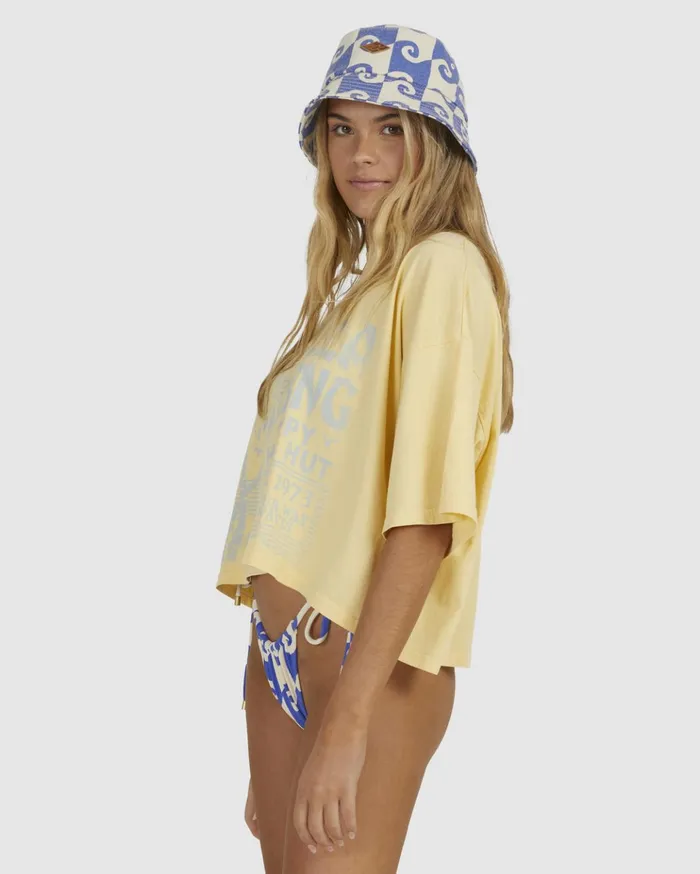 Billabong Hula Hut Crop Oversized TShirt Sol Rise Women Graphic Tees and Tanks Billabong Hula Hut Crop Oversized TShirt Sol Rise Women Graphic Tees and Tanks