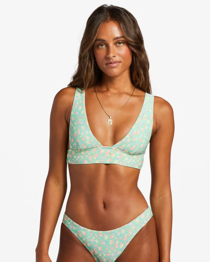 Billabong I Sea You Tanlines Plunge Bikini Top Spearmint Women Bikinis Billabong I Sea You Tanlines Plunge Bikini Top Spearmint Women Bikinis