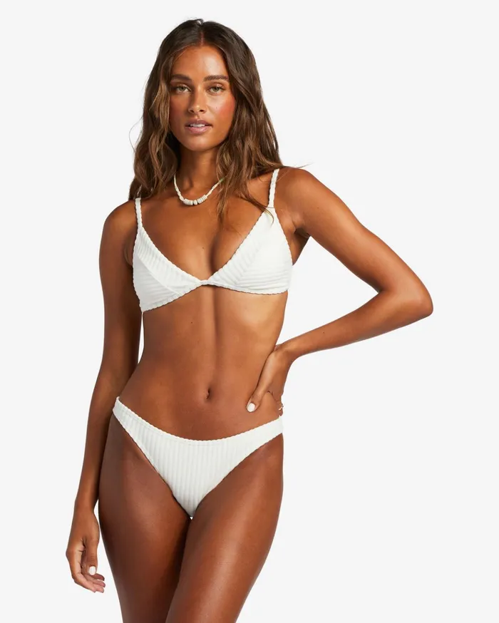 Billabong In The Loop Fixed Triangle Bikini Top Salt Crystal Women Bikinis