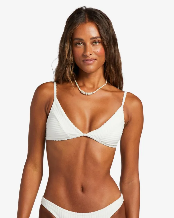 Billabong In The Loop Fixed Triangle Bikini Top Salt Crystal Women Bikinis Billabong In The Loop Fixed Triangle Bikini Top Salt Crystal Women Bikinis