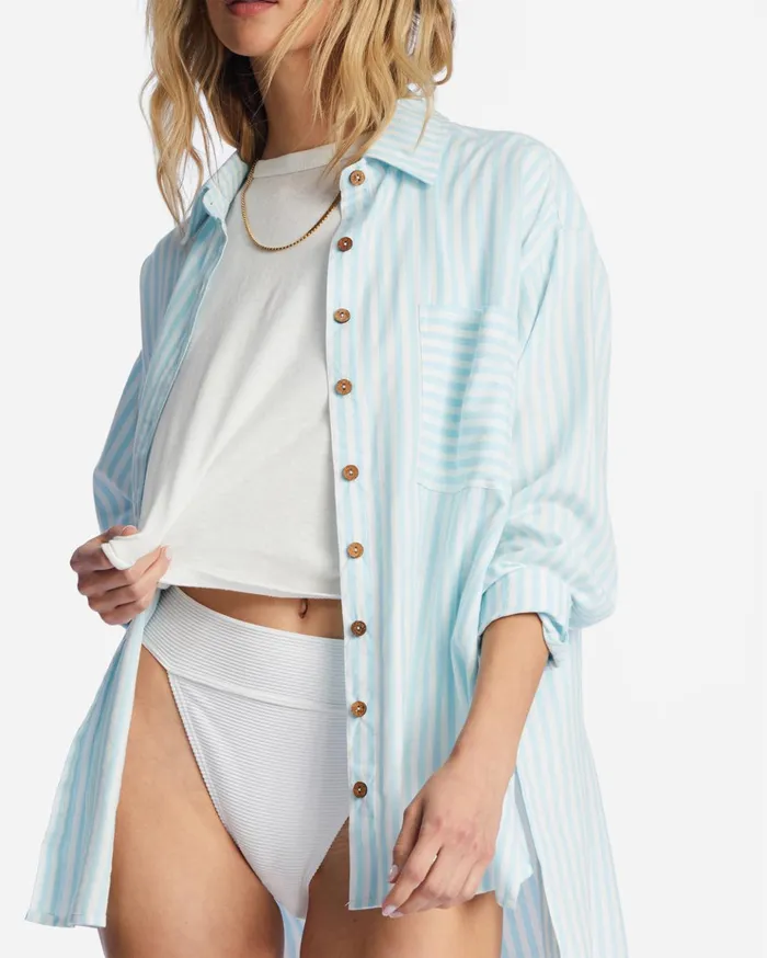 Billabong In The Tide Road Trippin Long Sleeve Shirt Lit Skies Women Tops Billabong In The Tide Road Trippin Long Sleeve Shirt Lit Skies Women Tops