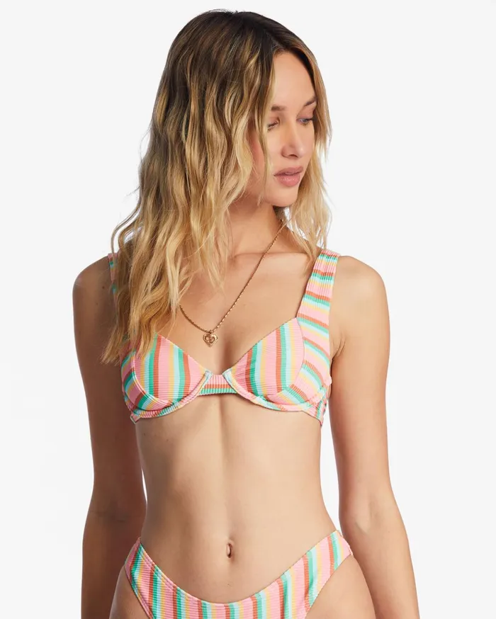 Billabong Island Glow Tanlines Emma Underwired Bikini Top Multi Women Bikinis Billabong Island Glow Tanlines Emma Underwired Bikini Top Multi Women Bikinis