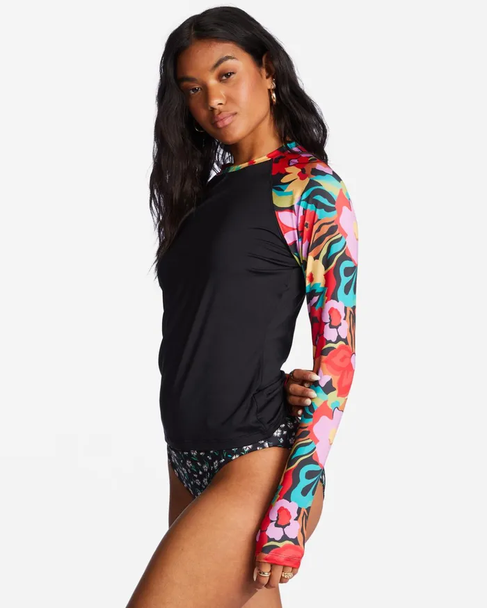 Billabong Islands Away Long Sleeve UPF 50 Rashguard Multi Women Rashguards and Bodysuits Billabong Islands Away Long Sleeve UPF 50 Rashguard Multi Women Rashguards and Bodysuits