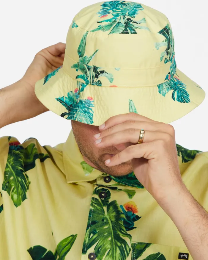 Billabong Kamea Jungle Reversible Bucket Hat Mellow Yellow Men Hats